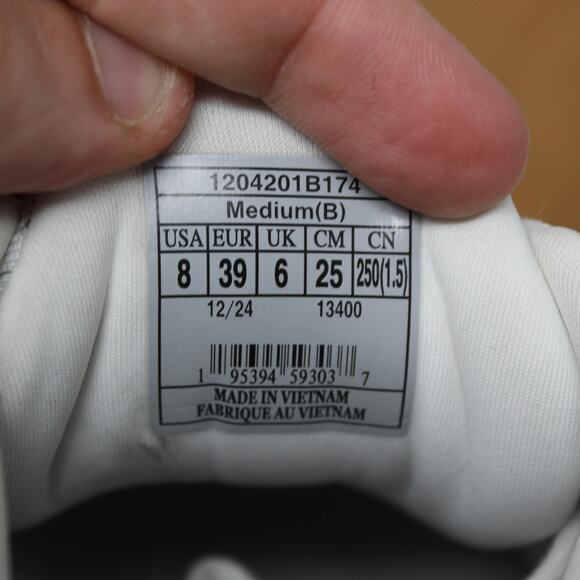 Brooks Shoes Womens 8 Ghost 2 Max White Red Running Sneakers Comfort Athleisure - Picture 10 of 11